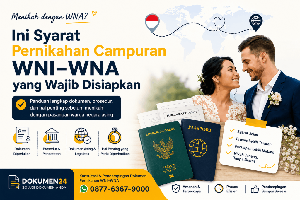 Pernikahan campuran WNI WNA - syarat dan dokumen menikah dengan warga negara asing