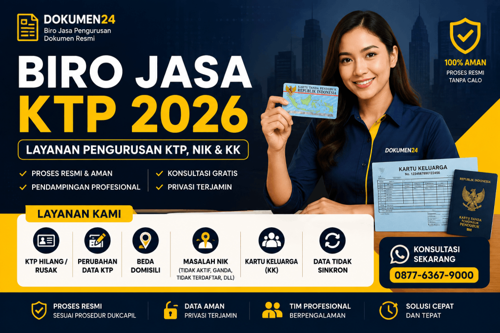 iro jasa KTP 2026 layanan pengurusan KTP NIK KK dan solusi masalah data