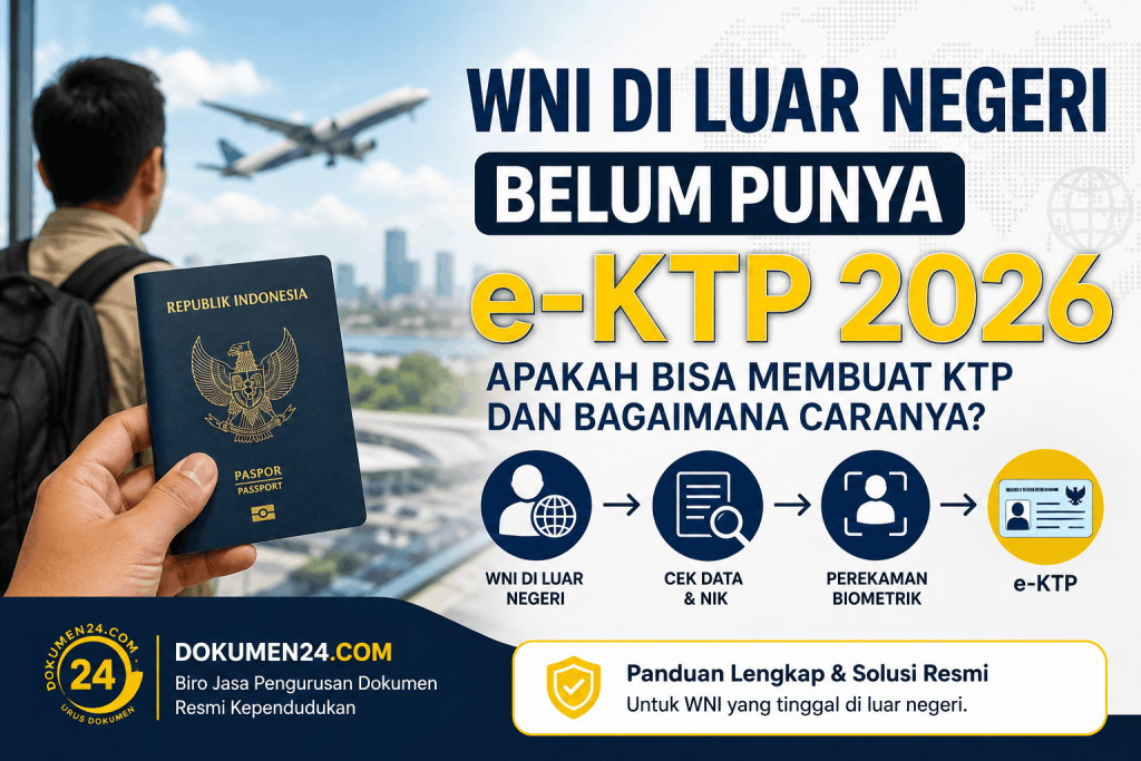 WNI di luar negeri belum punya e-KTP 2026 cara cek NIK dan perekaman KTP elektronik