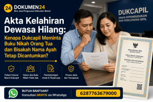 Akta kelahiran dewasa hilang buku nikah orang tua dan pencantuman nama ayah