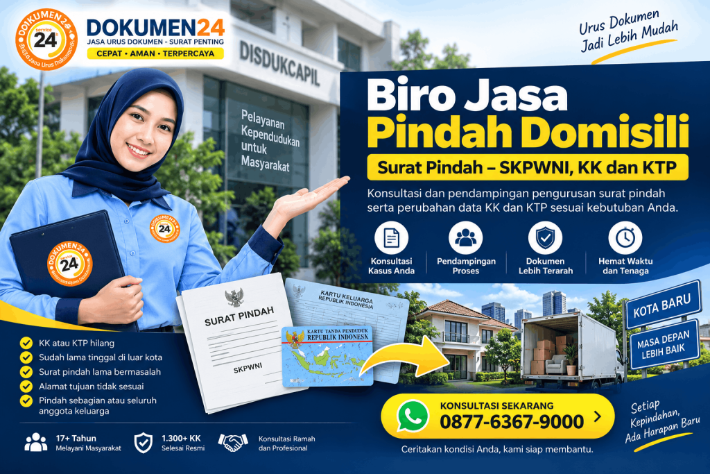 Biro jasa pindah domisili dan pengurusan surat pindah Dokumen24