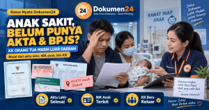 Kasus anak sakit belum punya akta kelahiran NIK dan KK sementara orang tua tinggal di luar daerah