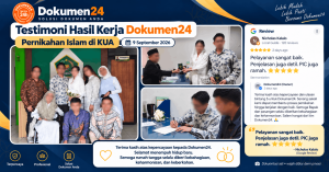 Dokumentasi pernikahan Islam di KUA didampingi Dokumen24