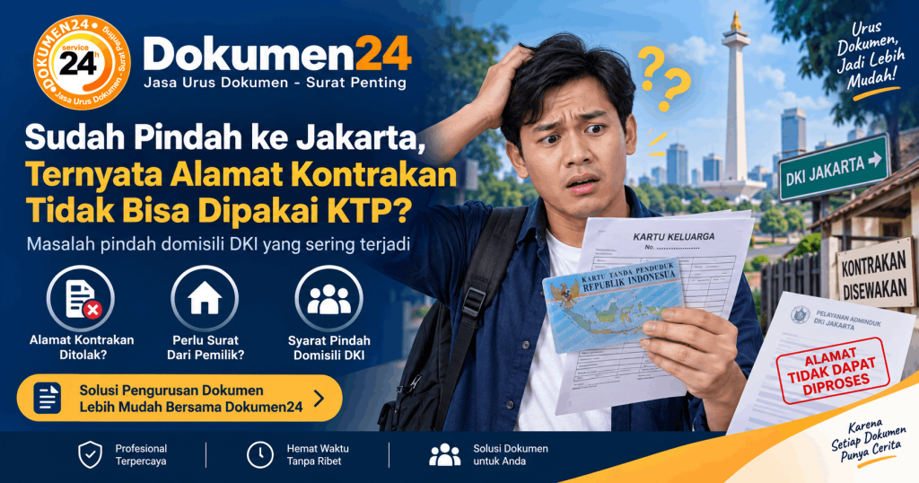 warga panik tidak bisa mengurus KTP dan KK di DKI Jakarta karena alamat kontrakan tidak diizinkan dipakai untuk domisili