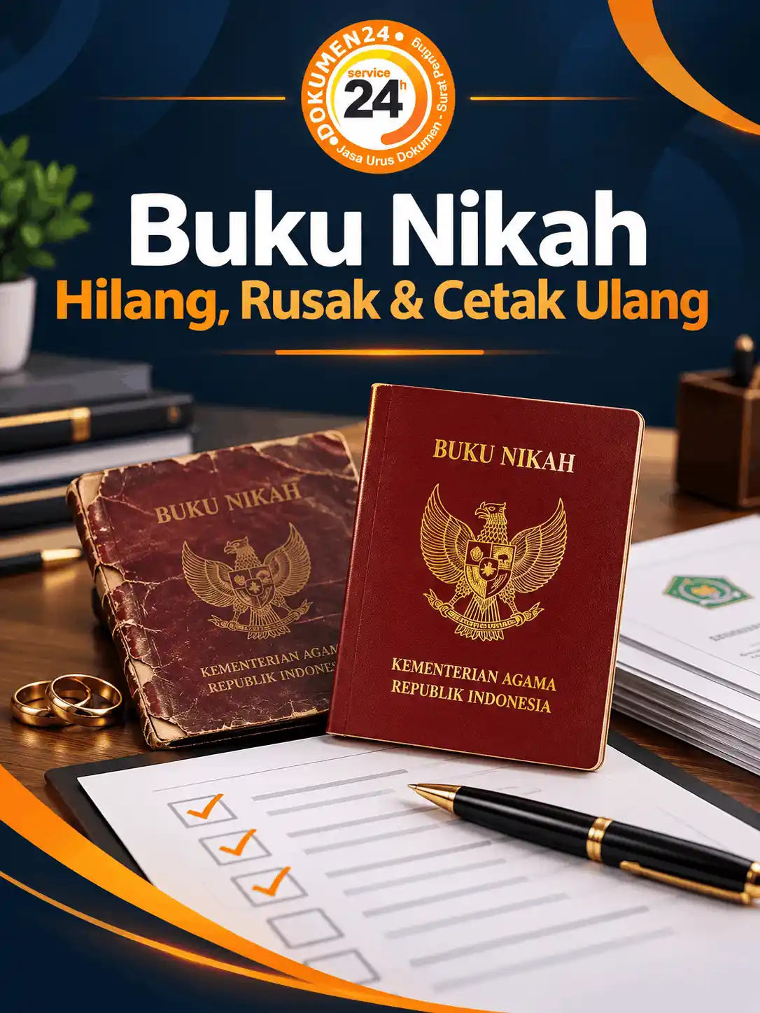 buku nikah hilang-rusak cetak ulang