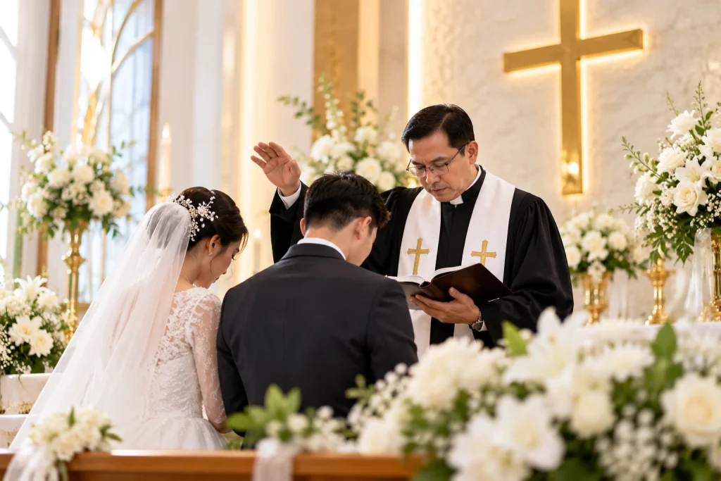 Pemberkatan nikah Kristen di Bogor bersama pendeta